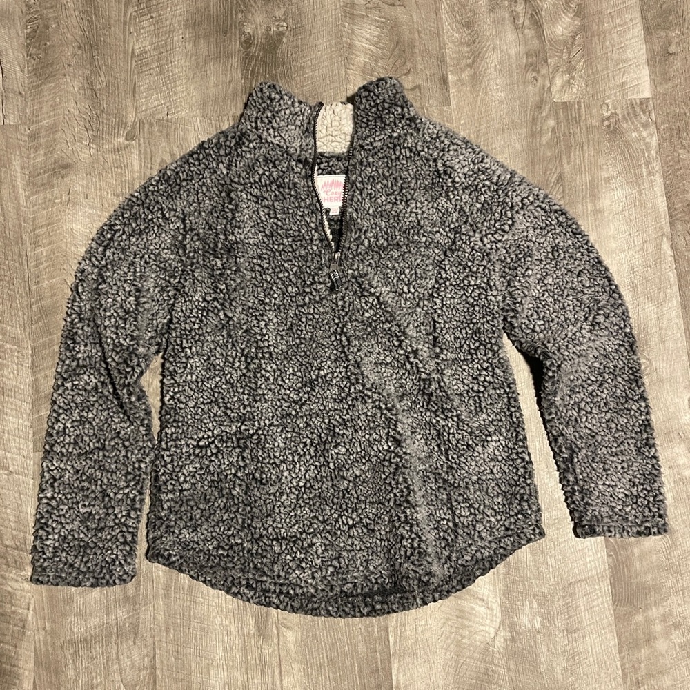 Women’s gray pullover Sherpa- size medium